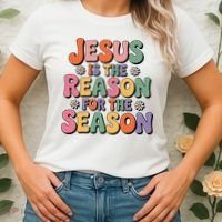 Jesus Is The Reason For The Season Retro Women's T-Shirt thumb 2