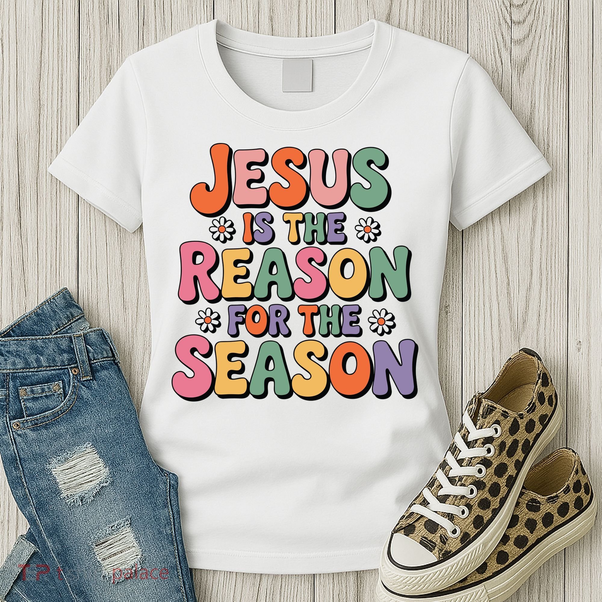 Jesus Is The Reason For The Season Retro Women's T-Shirt