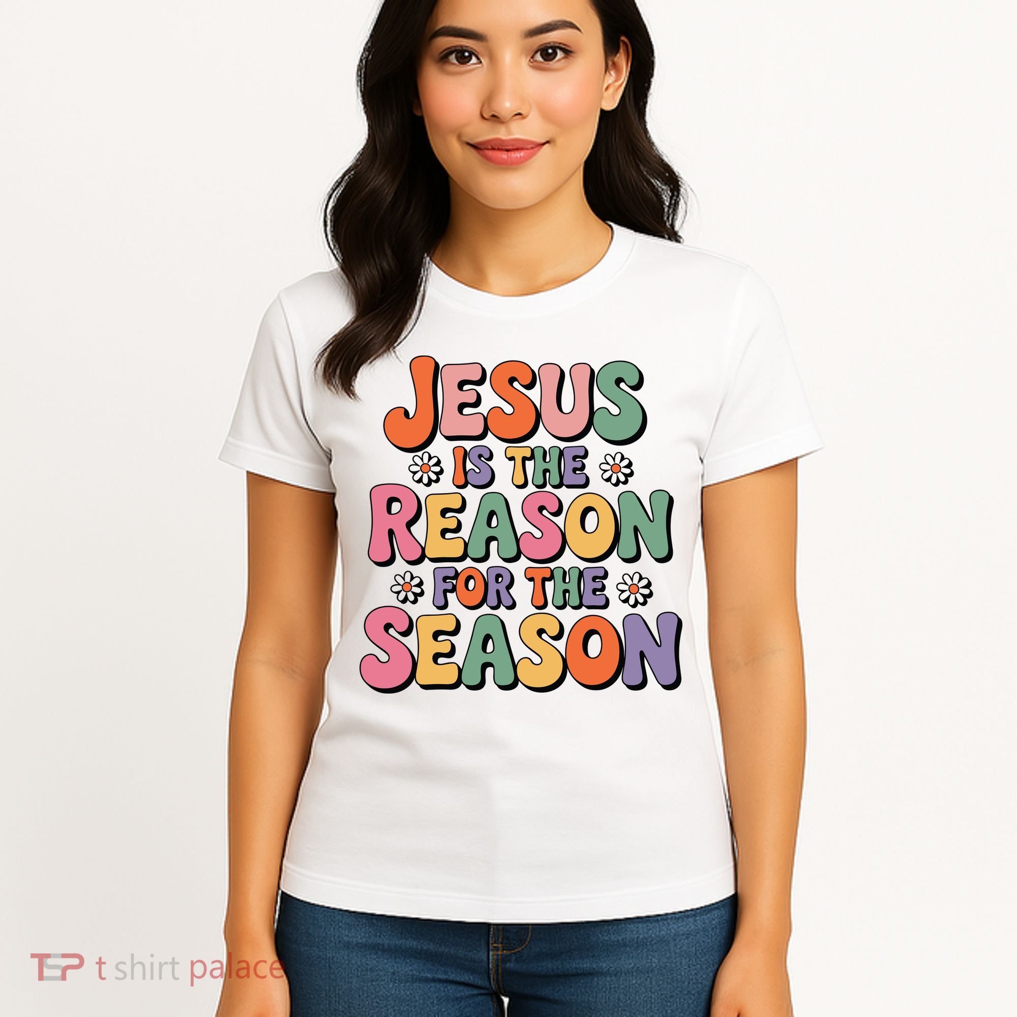 Jesus Is The Reason For The Season Retro Women's T-Shirt