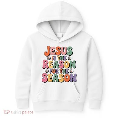 Jesus Is The Reason For The Season Retro Kids Hoodie