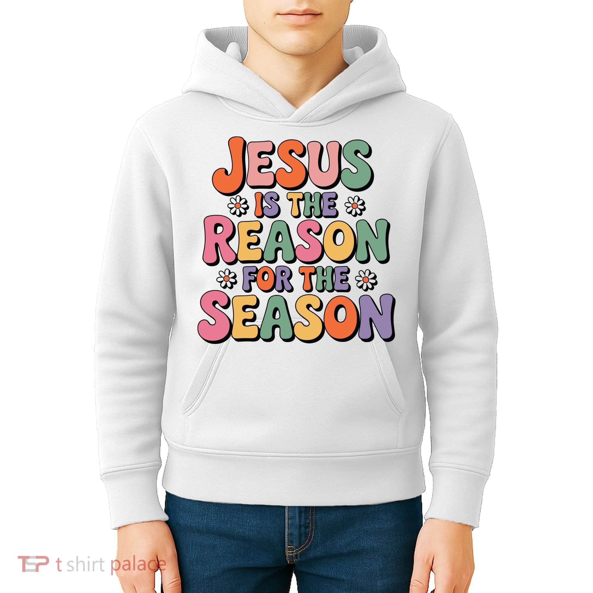 Jesus Is The Reason For The Season Retro Kids Hoodie