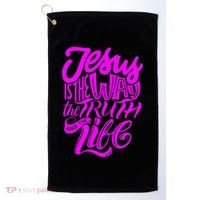 Jesus Is The Way The Truth And The Life Golf Towel thumb 0