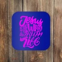 Jesus Is The Way The Truth And The Life Coaster thumb 0