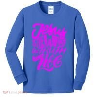 Jesus Is The Way The Truth And The Life Kids Long Sleeve Shirt thumb 0