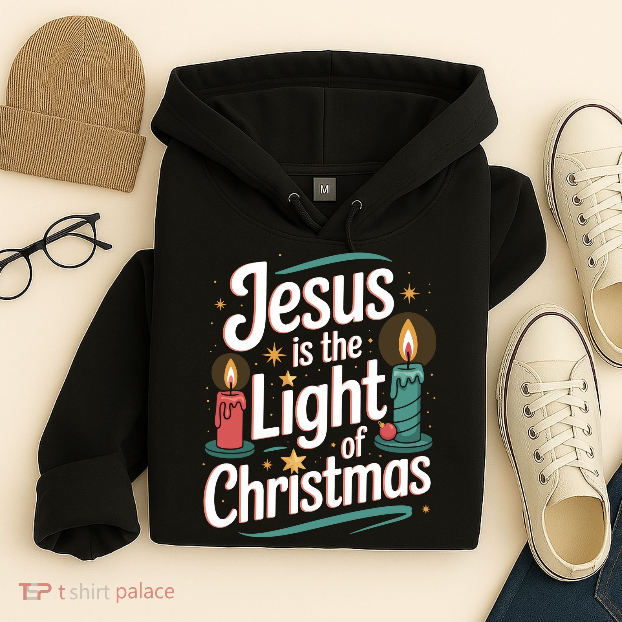 Jesus Is The Light Of Christmas Hoodie