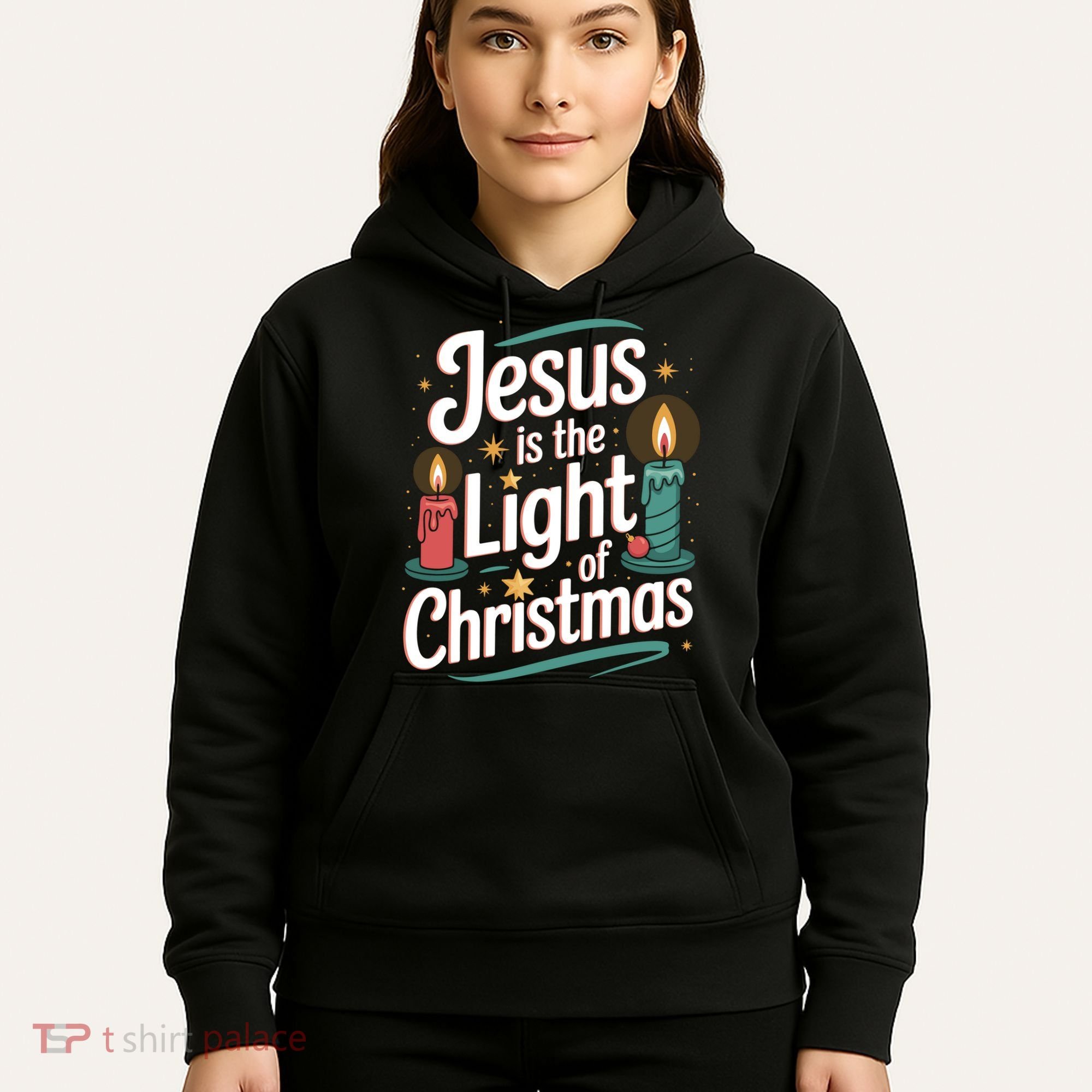 Jesus Is The Light Of Christmas Hoodie