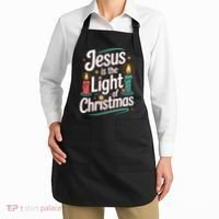 Jesus Is The Light Of Christmas Apron thumb 2