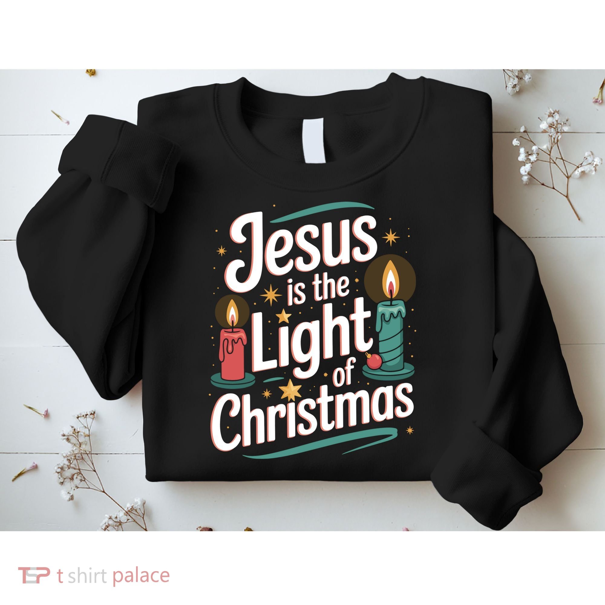 Jesus Is The Light Of Christmas Sweatshirt