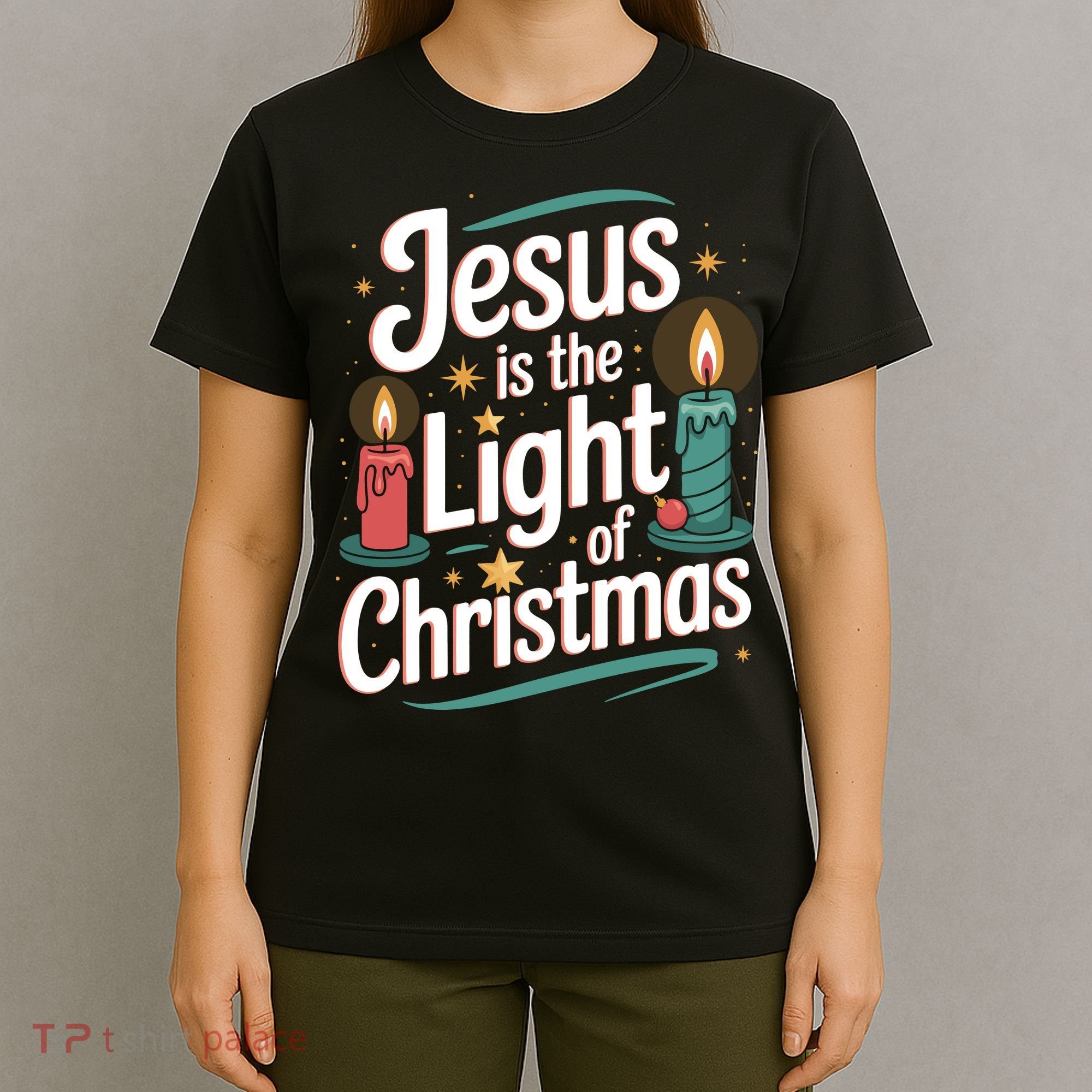 Jesus Is The Light Of Christmas T-Shirt