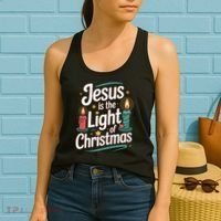 Jesus Is The Light Of Christmas Women's Tank Top thumb 2
