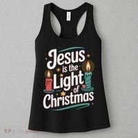 Jesus Is The Light Of Christmas Women's Tank Top thumb 3