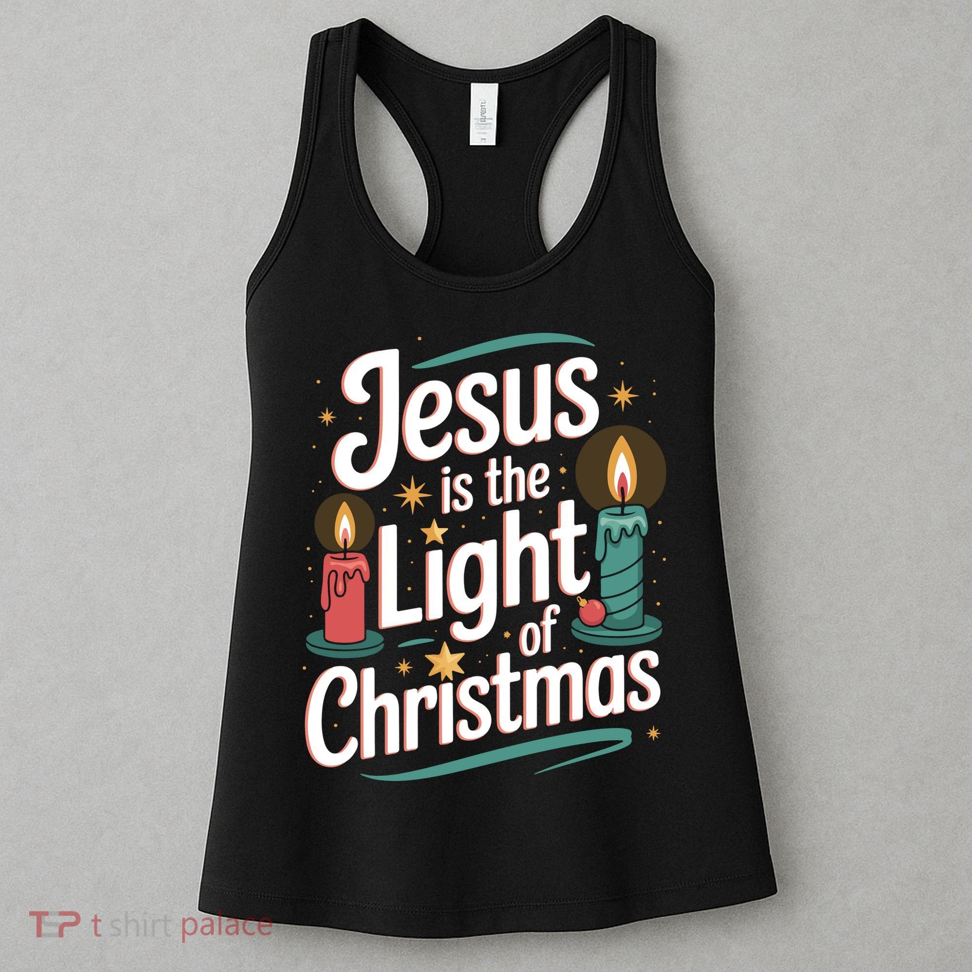 Jesus Is The Light Of Christmas Women's Tank Top