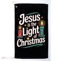 Jesus Is The Light Of Christmas Golf Towel thumb 0