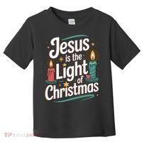 Jesus Is The Light Of Christmas Toddler T-Shirt thumb 0