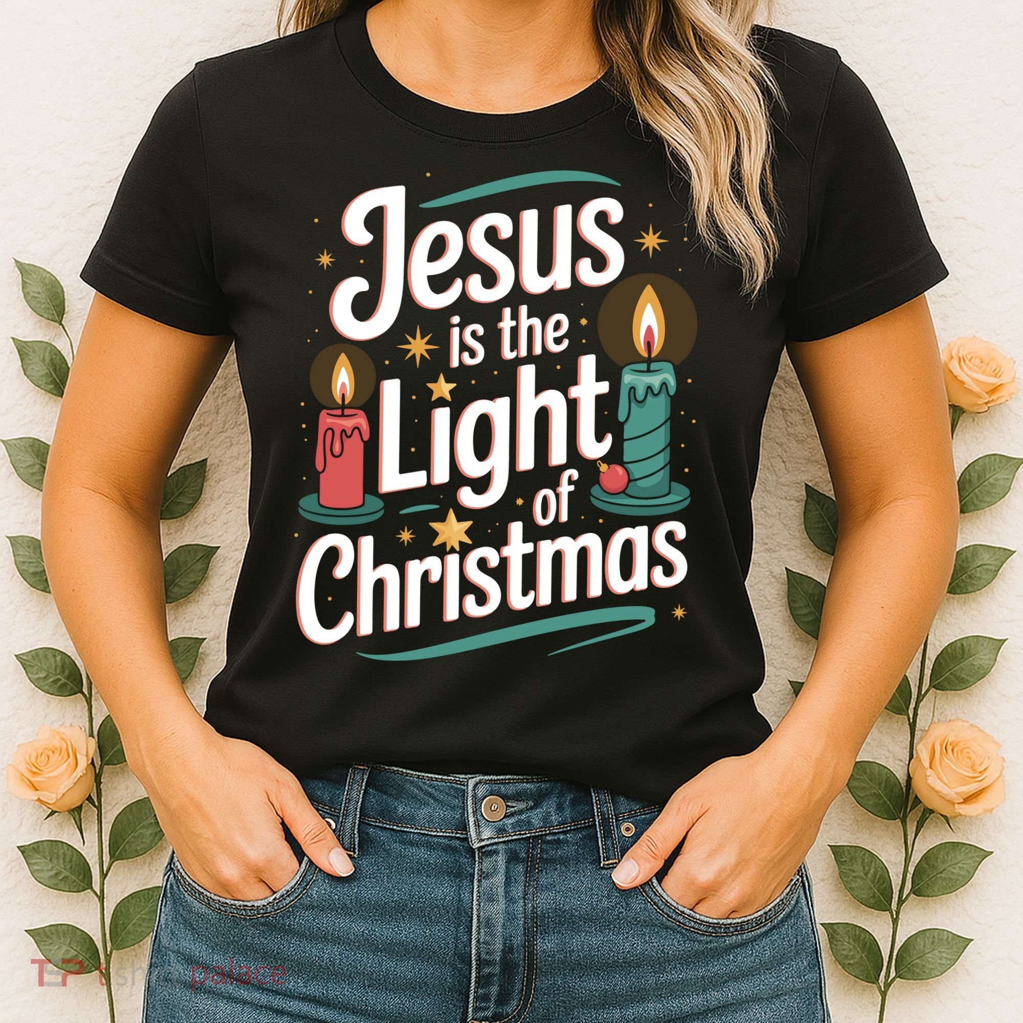 Jesus Is The Light Of Christmas Women's T-Shirt