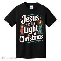 Jesus Is The Light Of Christmas Kids T-Shirt thumb 0