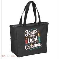 Jesus Is The Light Of Christmas Tote Bag thumb 2