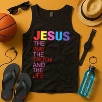 Jesus Is The Way The Truth And The Life Tank Top thumb 4