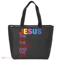 Jesus Is The Way The Truth And The Life Tote Bag thumb 0