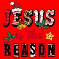 Jesus Is The Reason Christmas Holiday Santa Hat thumb 1