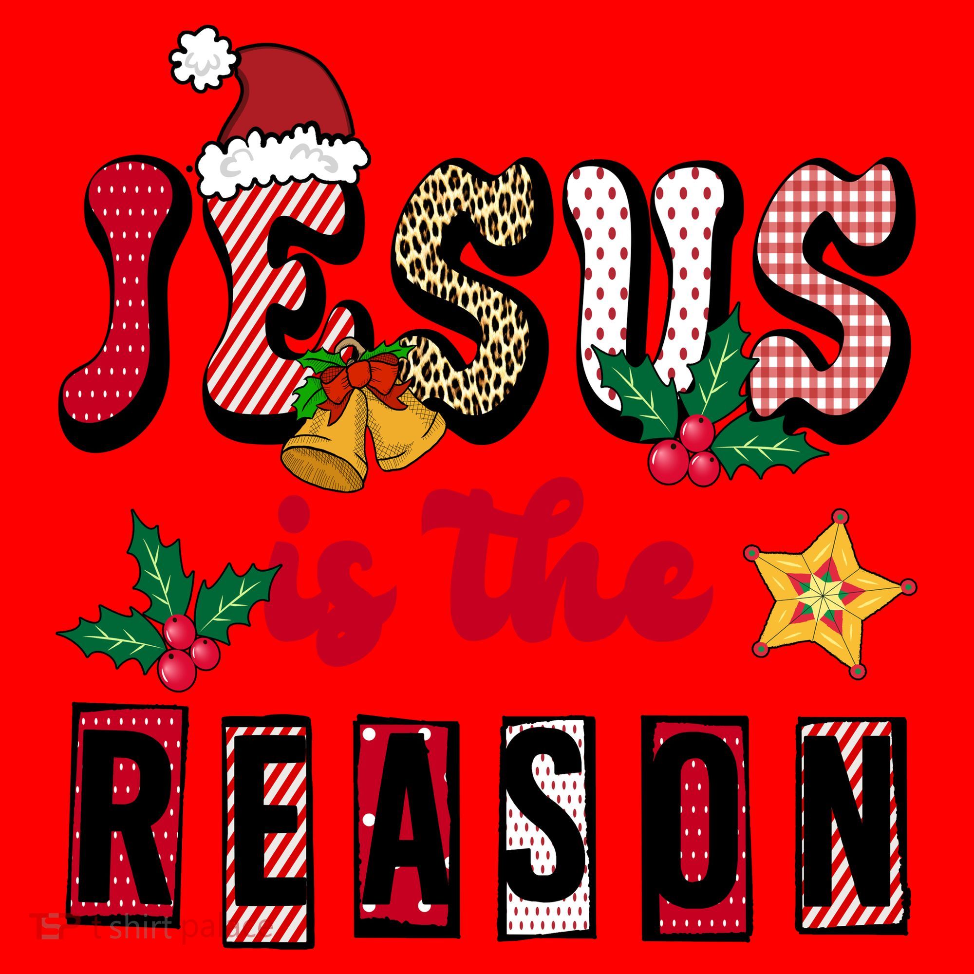 Jesus Is The Reason Christmas Holiday Santa Hat