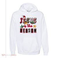 Jesus Is The Reason Christmas Holiday Comfort Colors Garment-Dyed Hooded Sweatshirt thumb 0