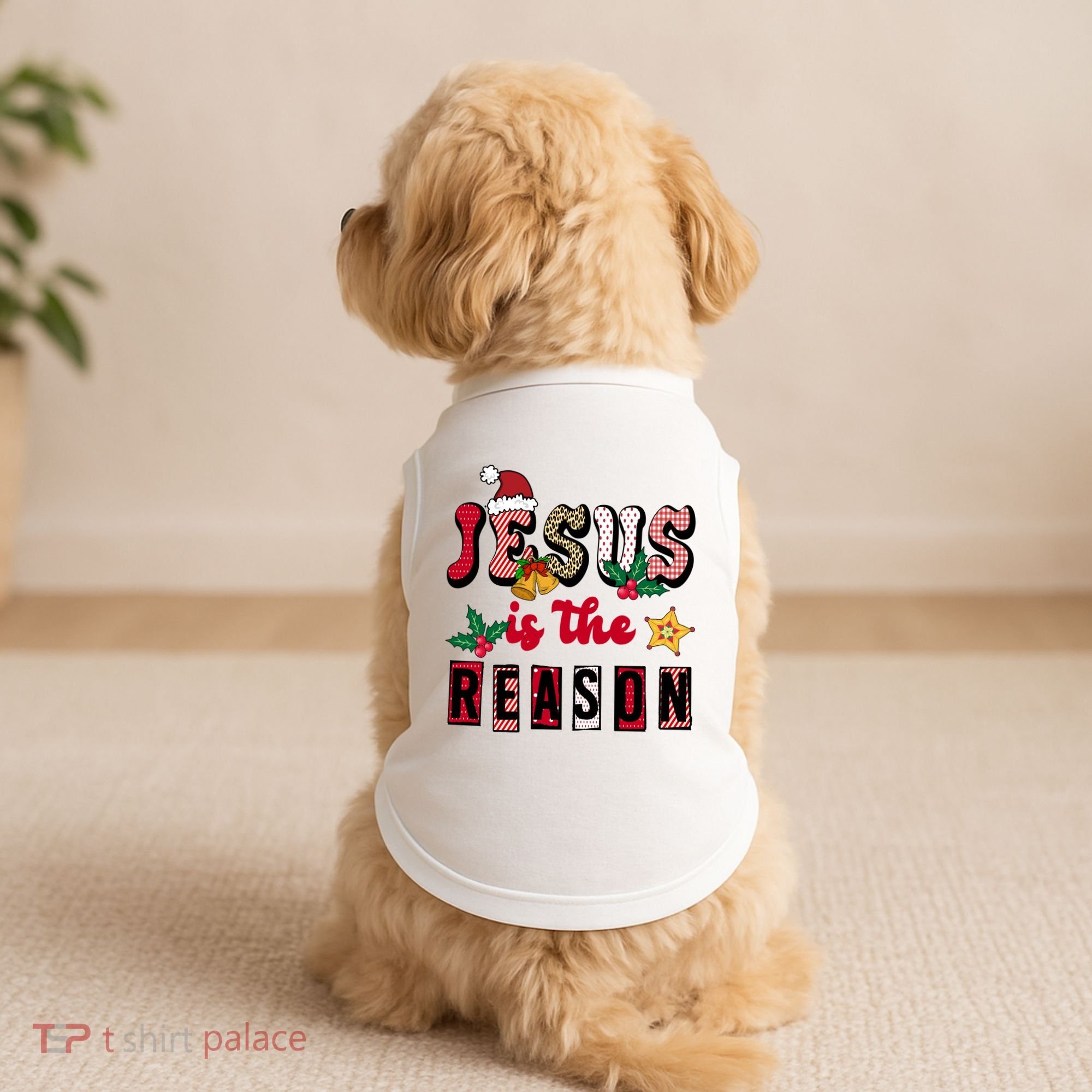Jesus Is The Reason Christmas Holiday Doggie Tank