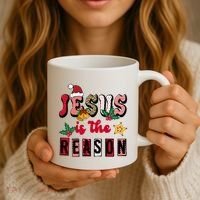 Jesus Is The Reason Christmas Holiday Coffee Mug thumb 3
