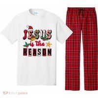Jesus Is The Reason Christmas Holiday Pajama Set thumb 0