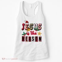 Jesus Is The Reason Christmas Holiday Women's Tank Top thumb 0