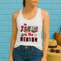 Jesus Is The Reason Christmas Holiday Women's Tank Top thumb 2