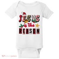 Jesus Is The Reason Christmas Holiday Baby Bodysuit thumb 0