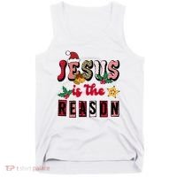 Jesus Is The Reason Christmas Holiday Tank Top thumb 0