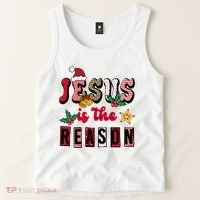 Jesus Is The Reason Christmas Holiday Tank Top thumb 2