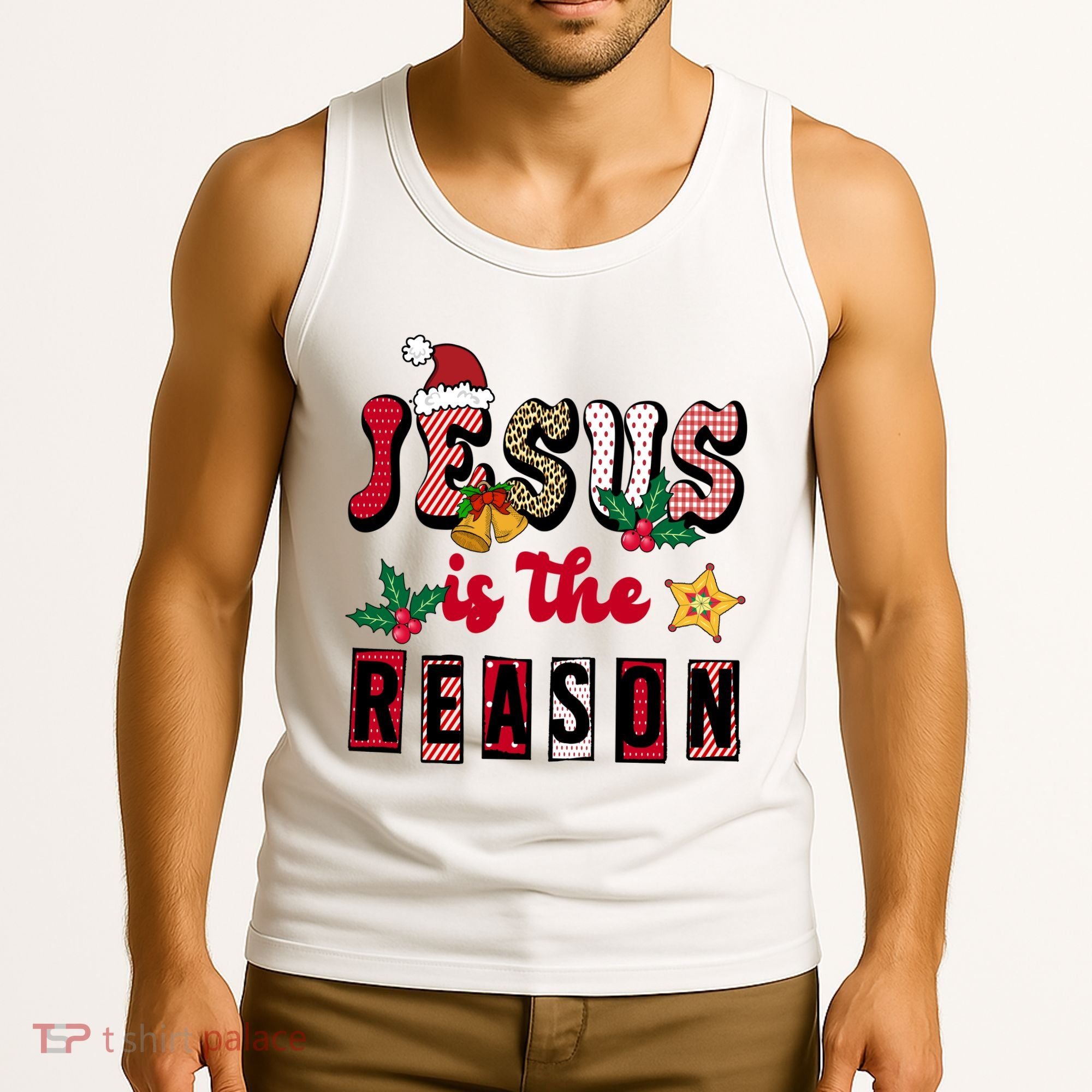 Jesus Is The Reason Christmas Holiday Tank Top