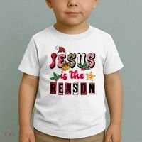 Jesus Is The Reason Christmas Holiday Toddler T-Shirt thumb 2