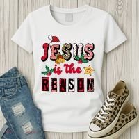 Jesus Is The Reason Christmas Holiday Women's T-Shirt thumb 3