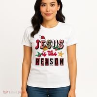 Jesus Is The Reason Christmas Holiday Women's T-Shirt thumb 4