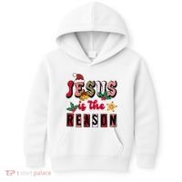 Jesus Is The Reason Christmas Holiday Kids Hoodie thumb 0