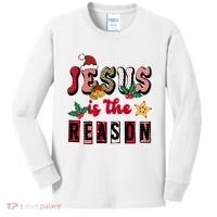 Jesus Is The Reason Christmas Holiday Kids Long Sleeve Shirt thumb 0