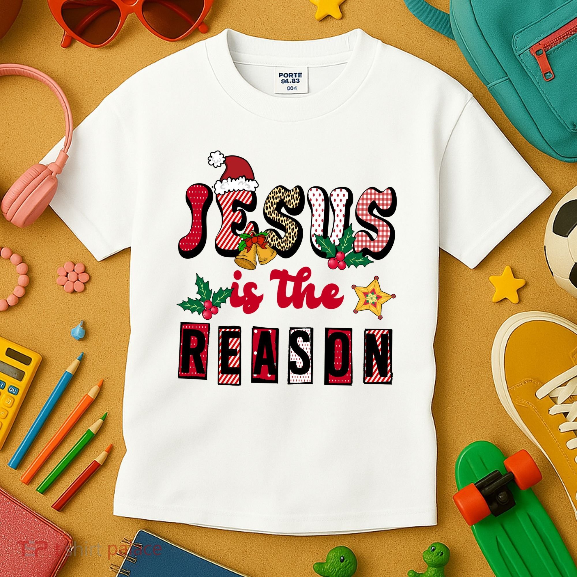 Jesus Is The Reason Christmas Holiday Kids T-Shirt