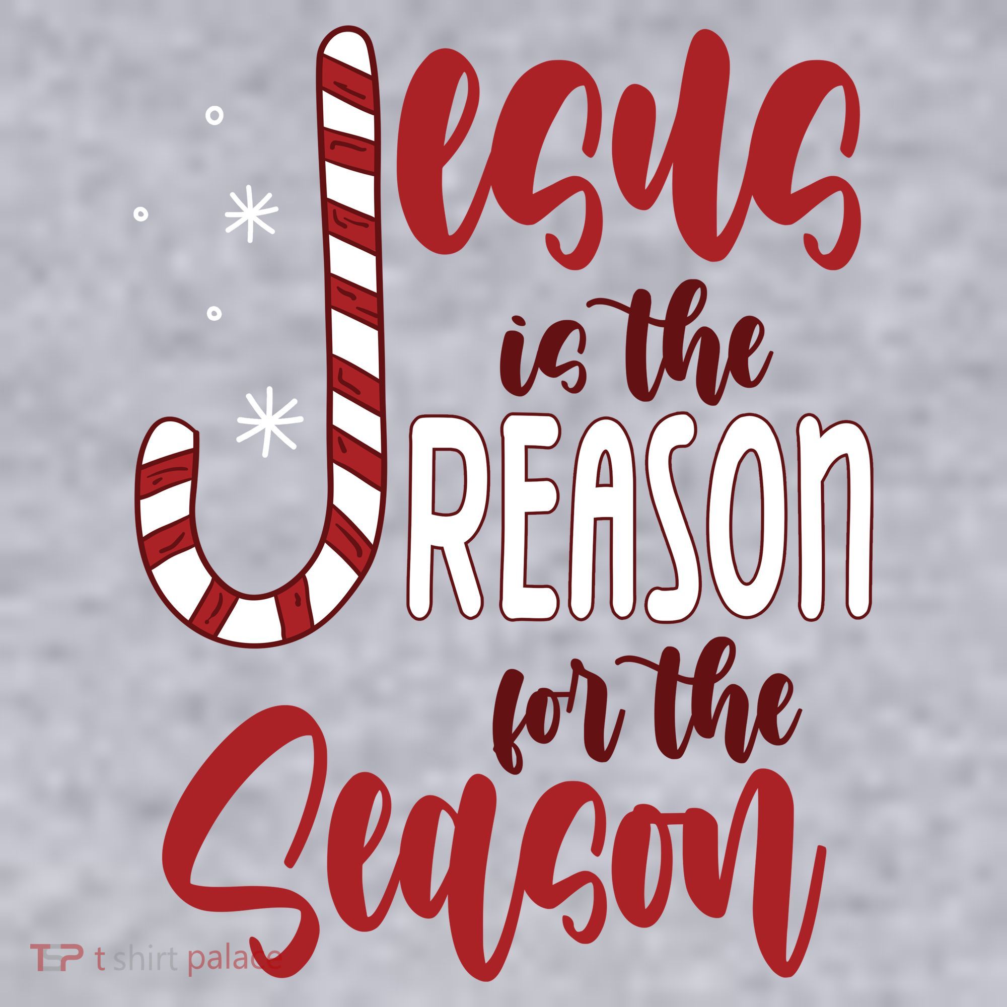 Jesus Is The Reason For The Season Candy Cane Christmas Women's Sweatshirt