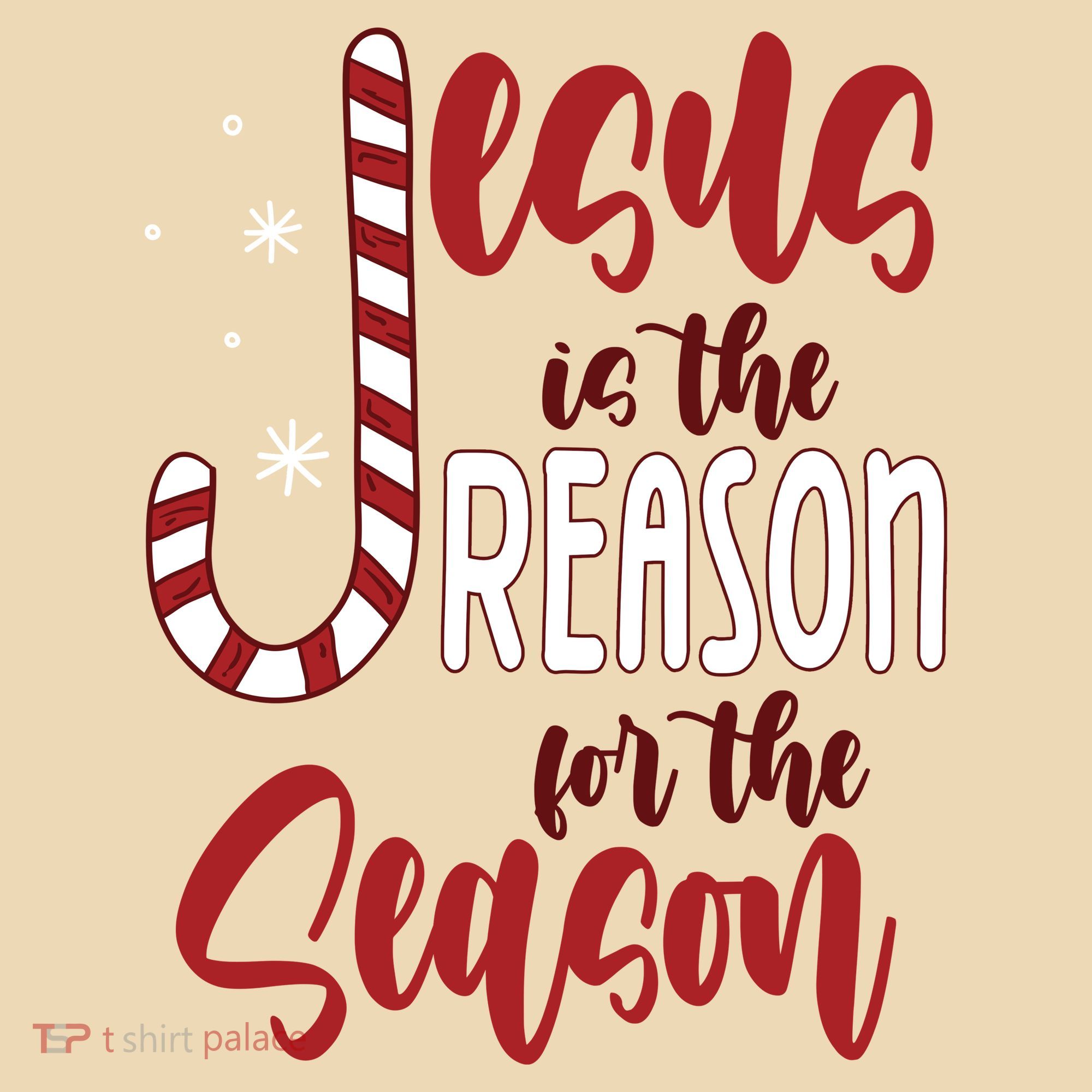 Jesus Is The Reason For The Season Candy Cane Christmas Tote Bag