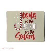Jesus Is The Reason For The Season Candy Cane Christmas Mousepad thumb 0