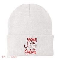 Jesus Is The Reason For The Season Candy Cane Christmas Beanie thumb 0