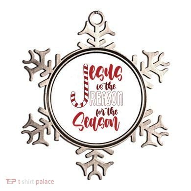 Jesus Is The Reason For The Season Candy Cane Christmas Ornament