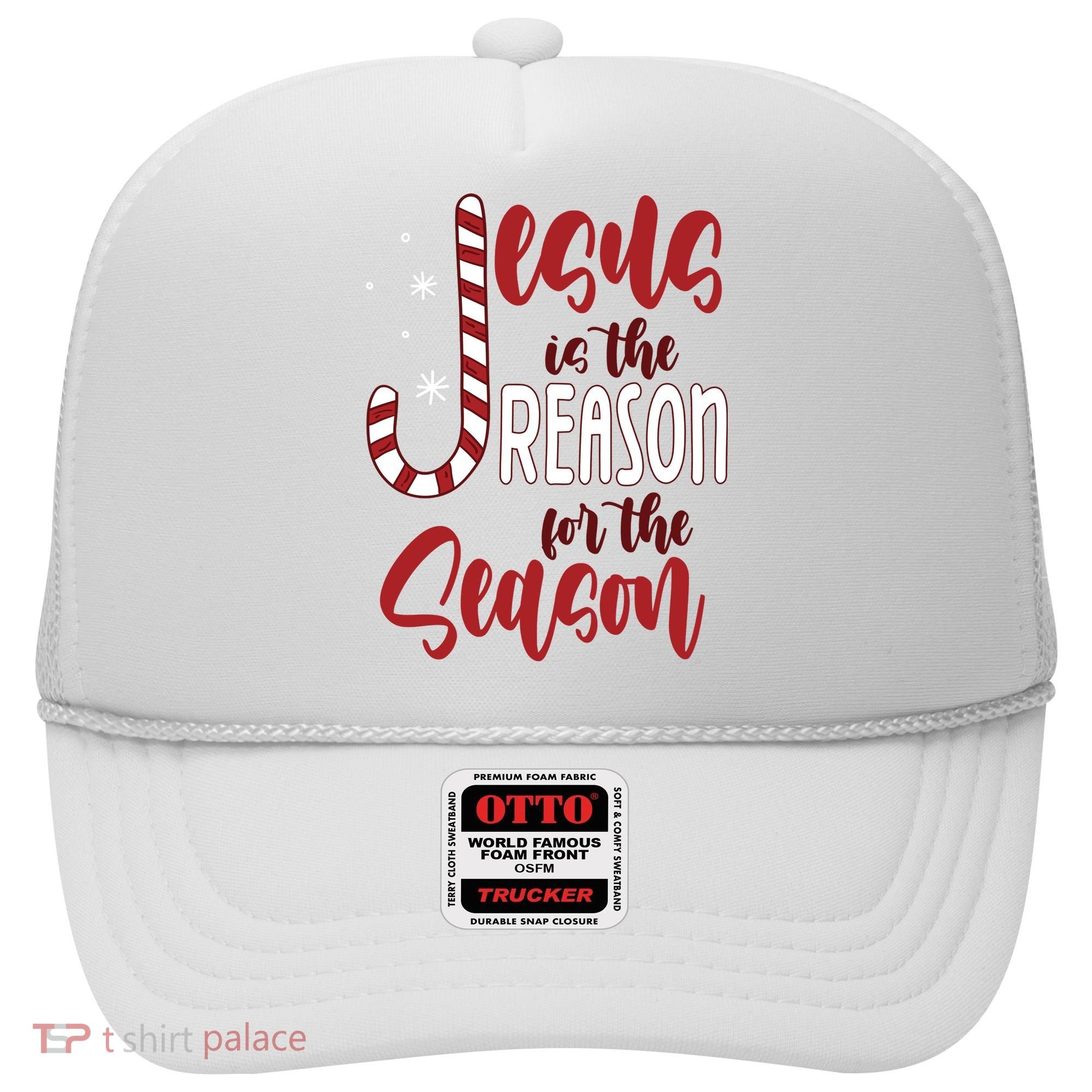 Jesus Is The Reason For The Season Candy Cane Christmas Hat