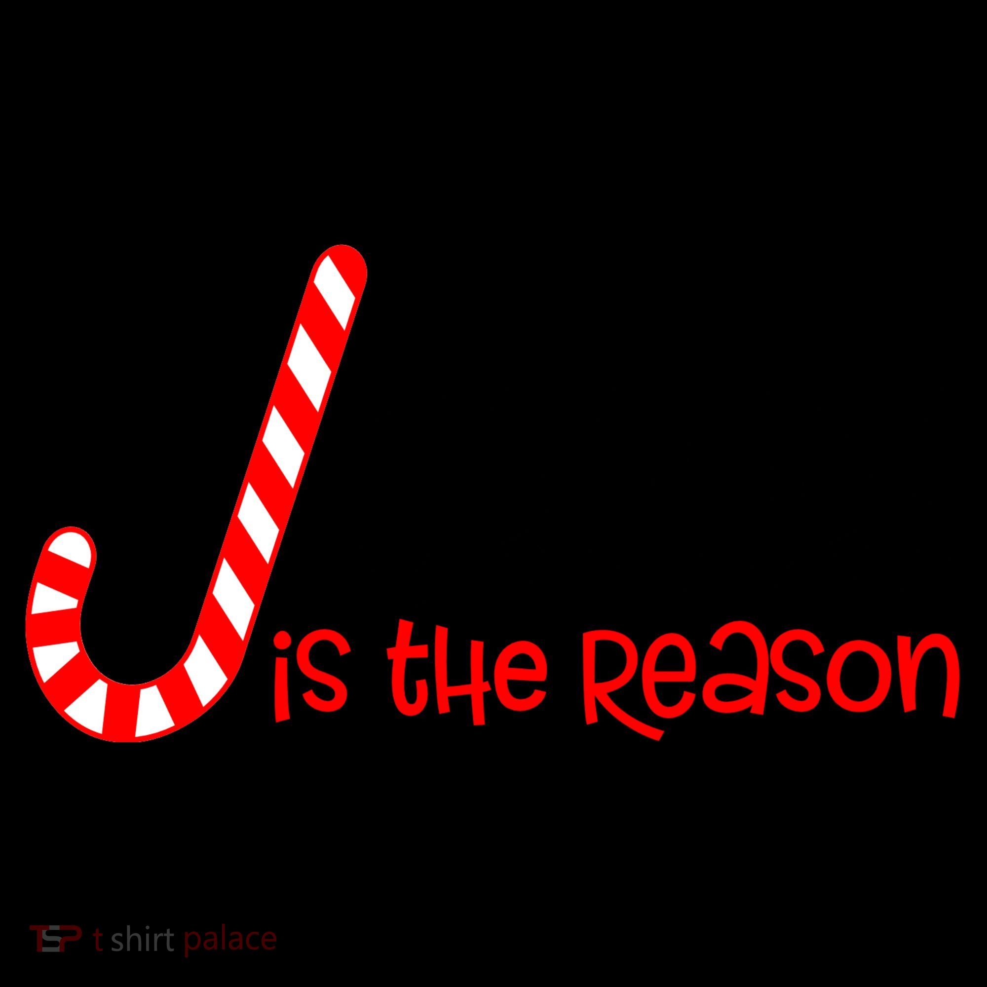 Jesus Is The Reason Candy Cane Christmas Coaster