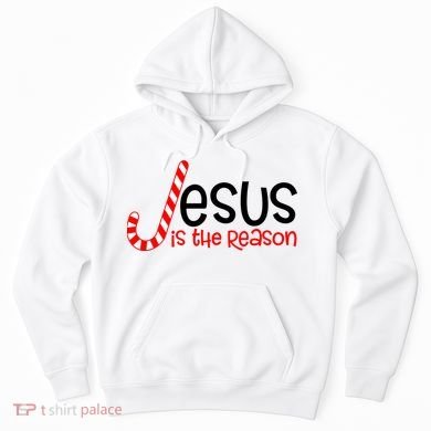 Jesus Is The Reason Candy Cane Christmas Hoodie