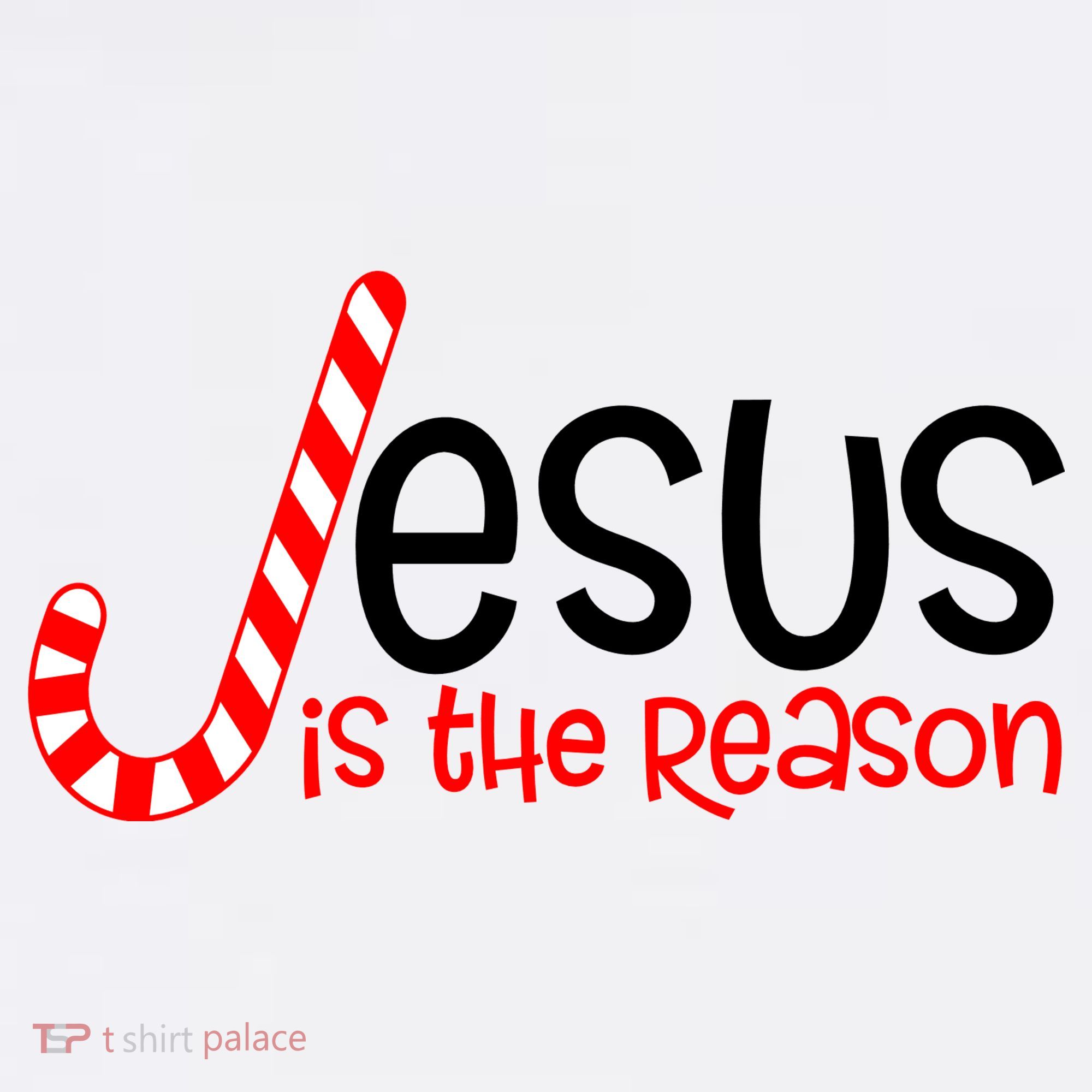 Jesus Is The Reason Candy Cane Christmas T-Shirt